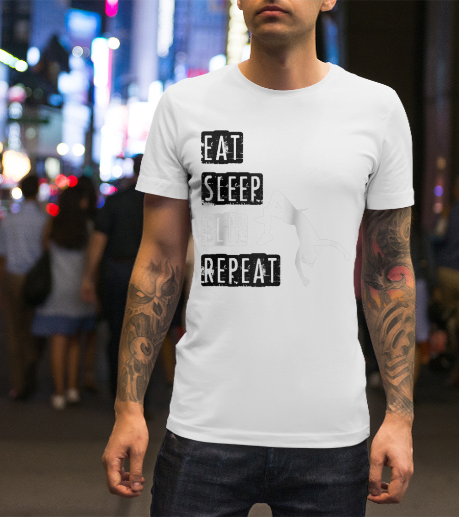 Gymnastics Eat Sleep Flip Repeat Gymnast T-Shirt
