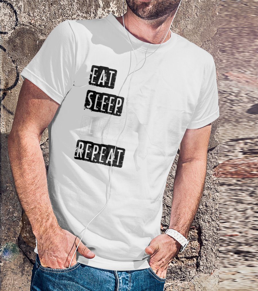Gymnastics Eat Sleep Flip Repeat Gymnast T-Shirt