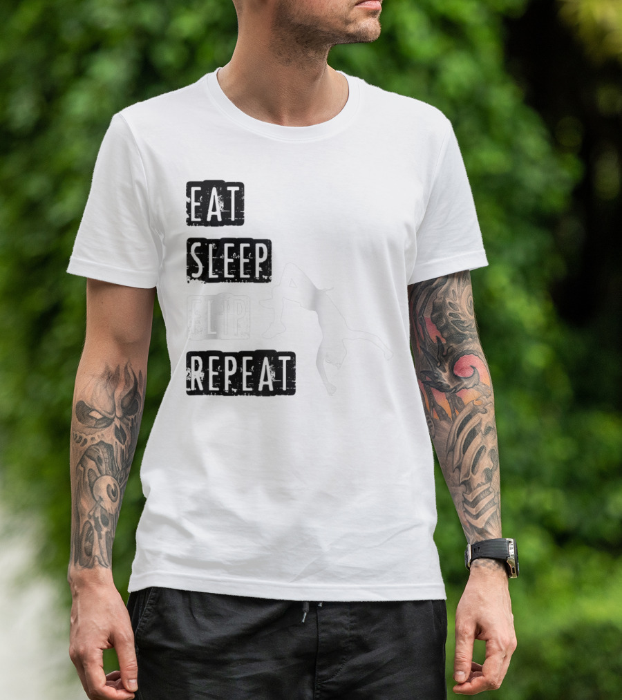 Gymnastics Eat Sleep Flip Repeat Gymnast T-Shirt