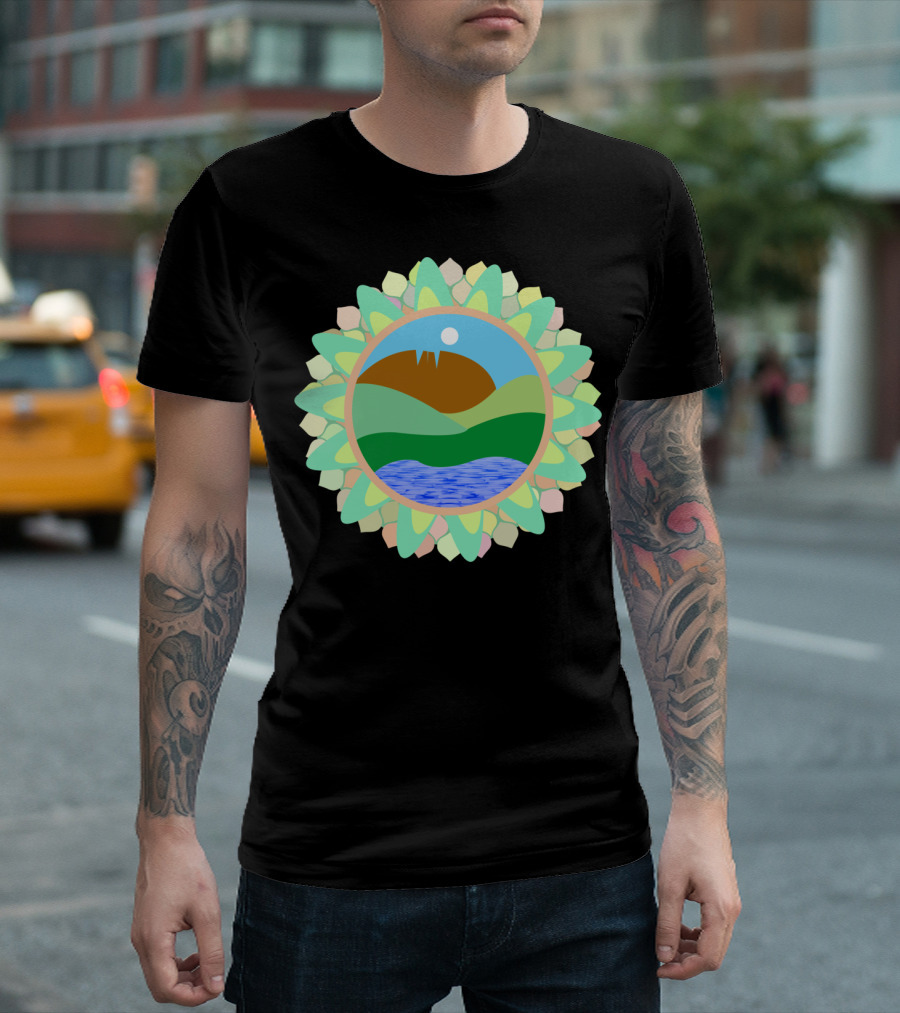 Horsetooth Rock Fort Collins Colorado Co Scenic Mountain Lake Sunburst T-Shirt