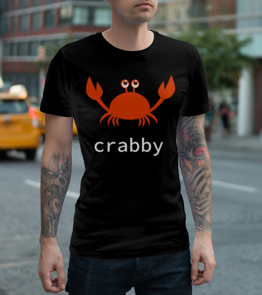 Crabby Red Crab With Googly Eyes T-Shirt