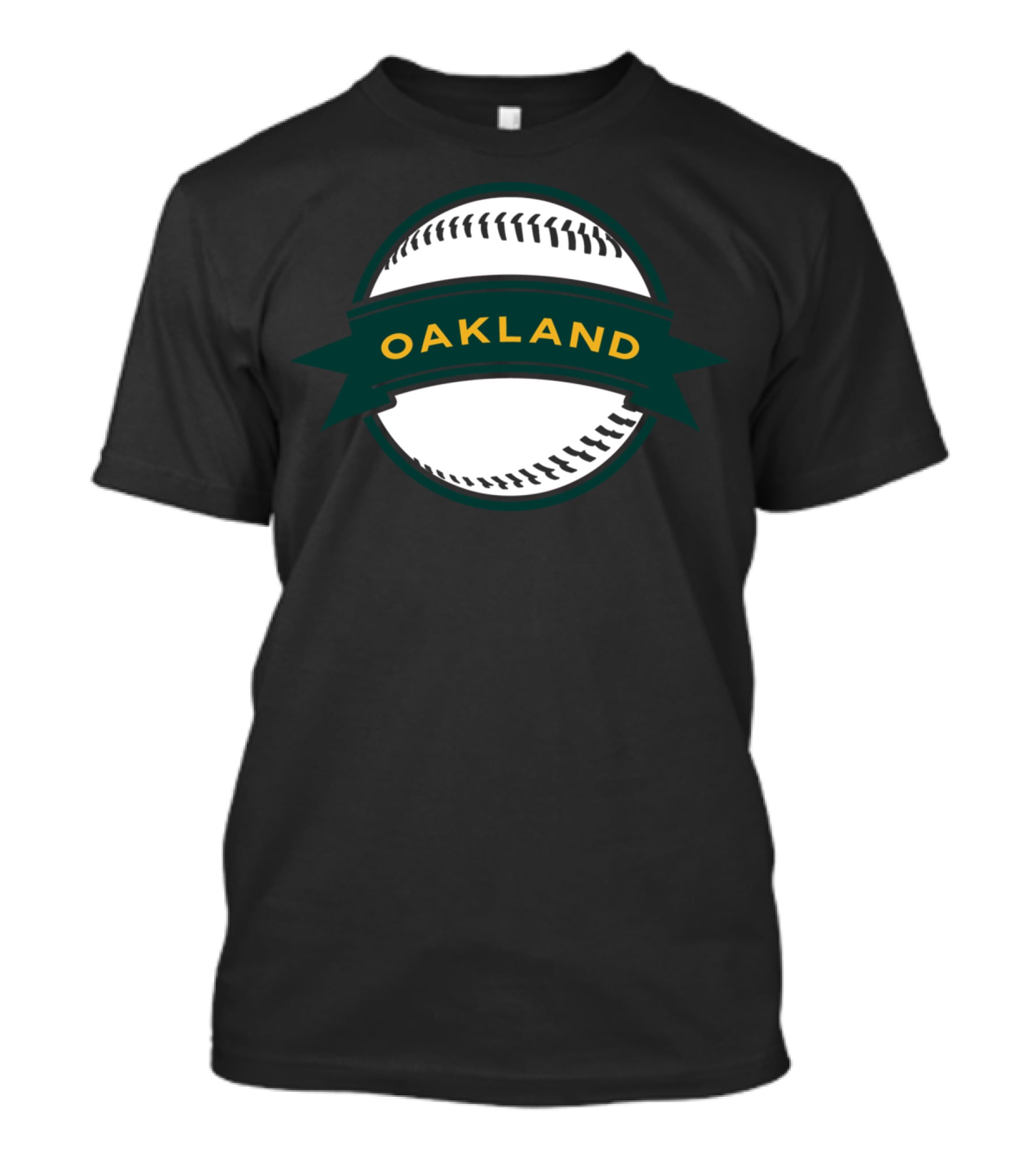Retro Oakland Baseball Oak Home Game Iconic Baseball Badge T-Shirt