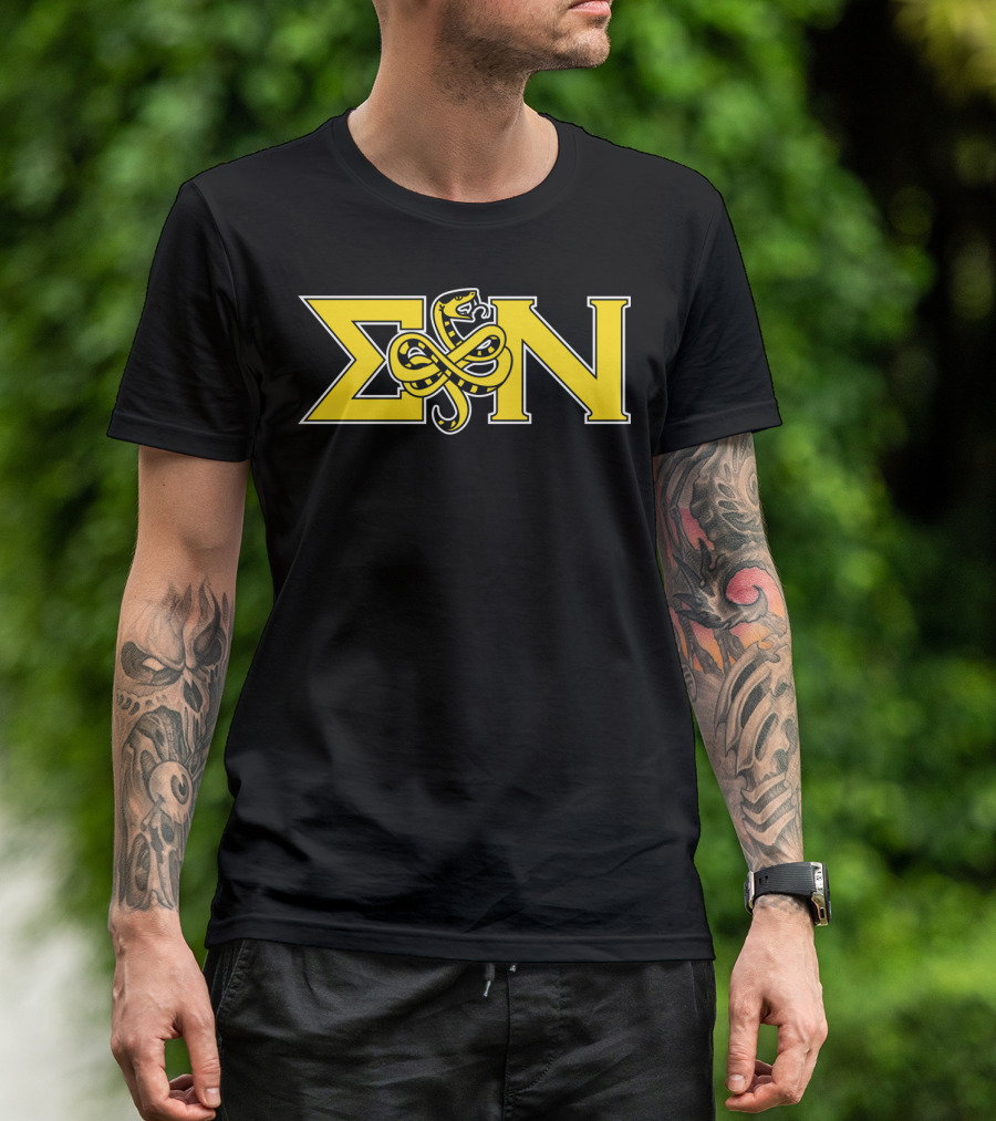 Sigma Nu Serpent Logo Classic Fit Greek Letters T-Shirt