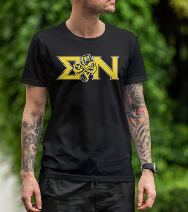 Sigma Nu Serpent Logo Classic Fit Greek Letters T-Shirt