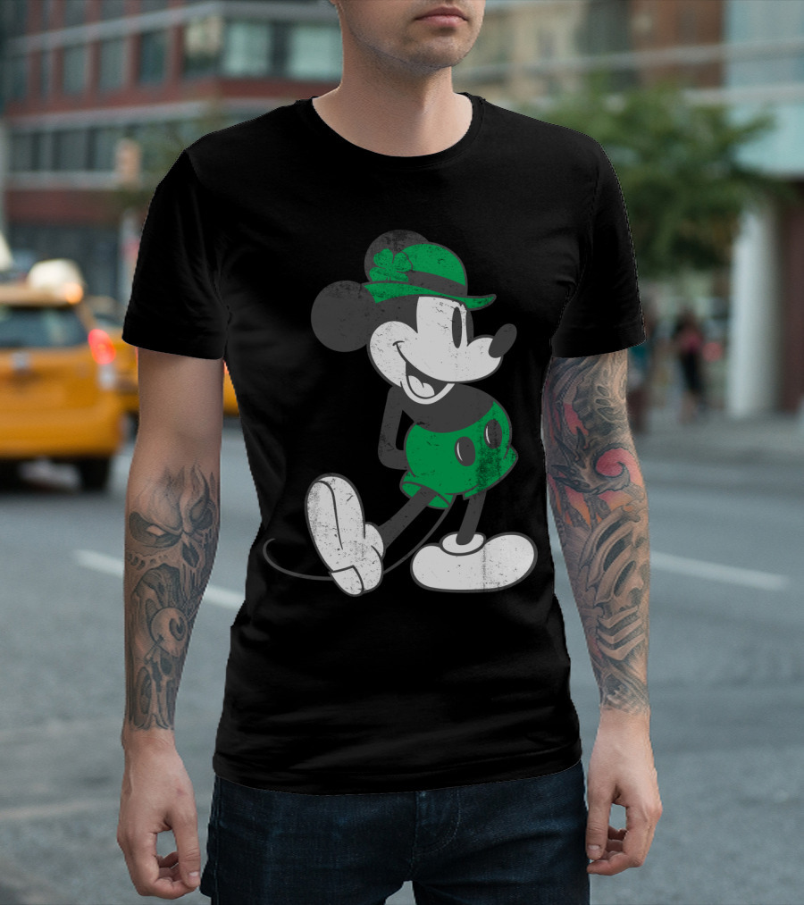 Disney Mickey Mouse Classic Green St. Patrick's Day Edition T-Shirt