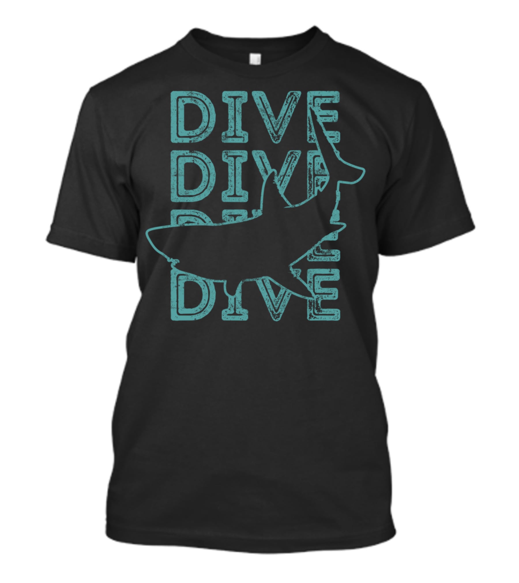 Dive Shark Dive Dive Dive Future Marine Biologist Ocean Life T-Shirt