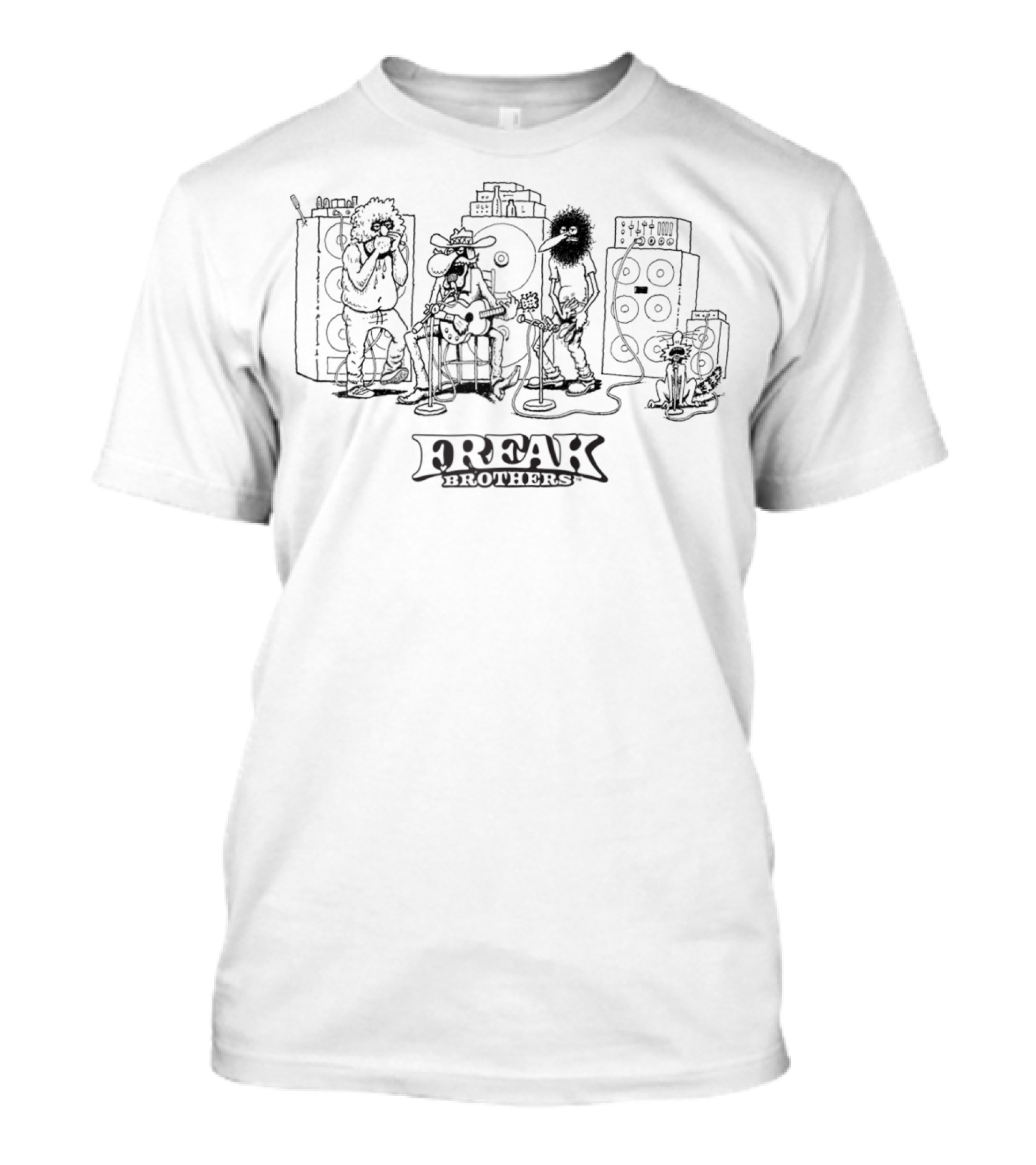 Freak Brothers Rock Band Live Performance T-Shirt