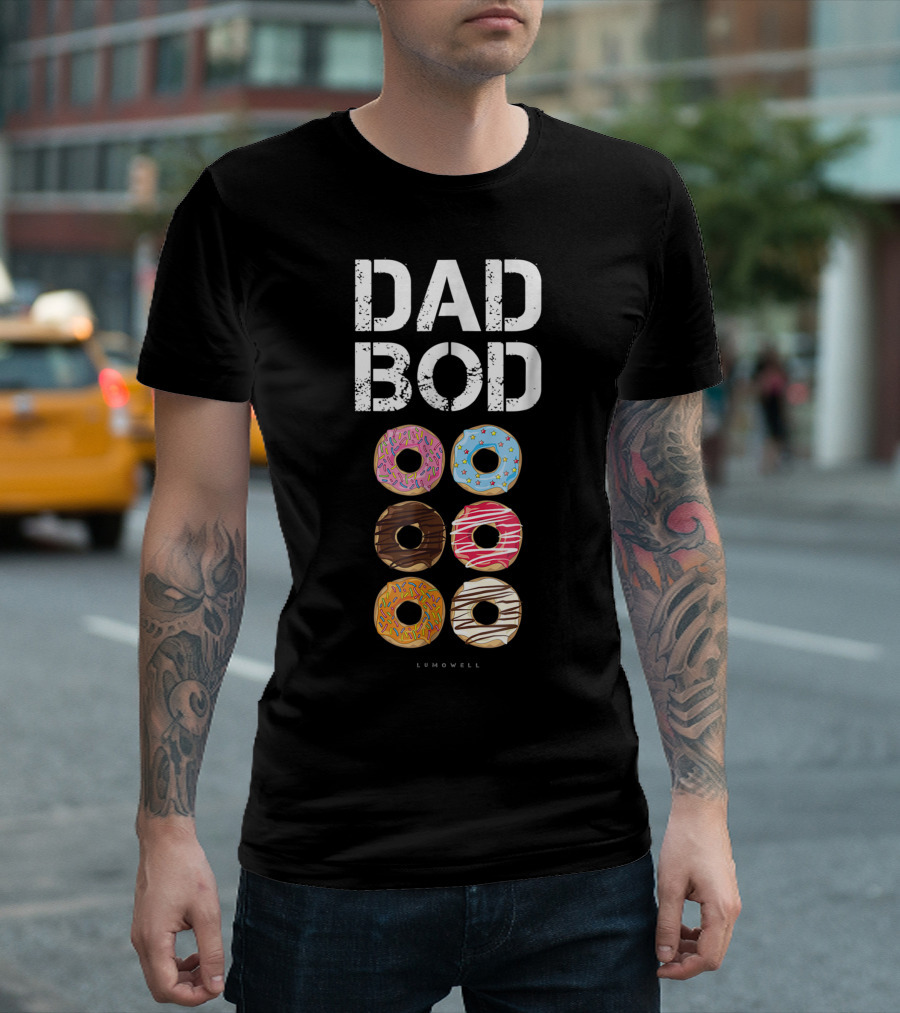 Dad Bod Donut Six Pack Daddy Gym Lumowell T-Shirt