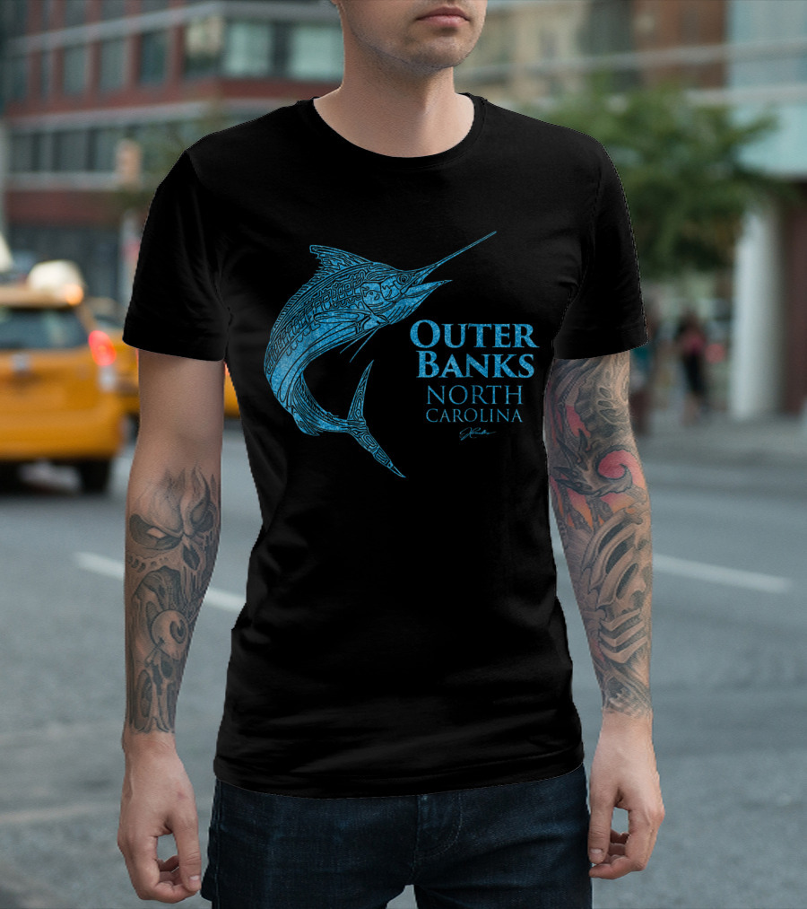 Outer Banks North Carolina Marlin Jcombs T-Shirt