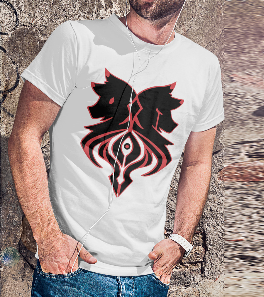 Aaron Lycan Twin Wolf Emblem T-Shirt