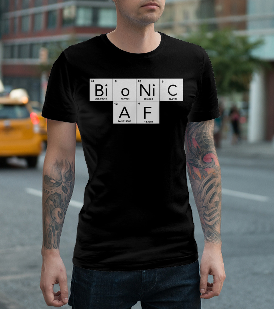 Bionic AF Periodic Table Elements Inspired Surgery Replacement Hos T-Shirt