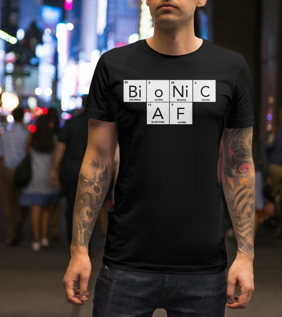 Bionic AF Periodic Table Elements Inspired Surgery Replacement Hos T-Shirt