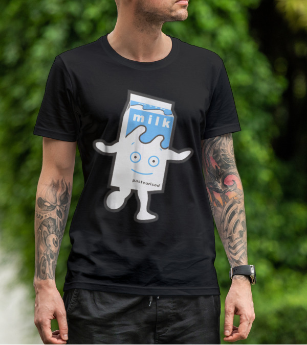 Blur Milky Milk Pasteurised Smiling Carton T-Shirt