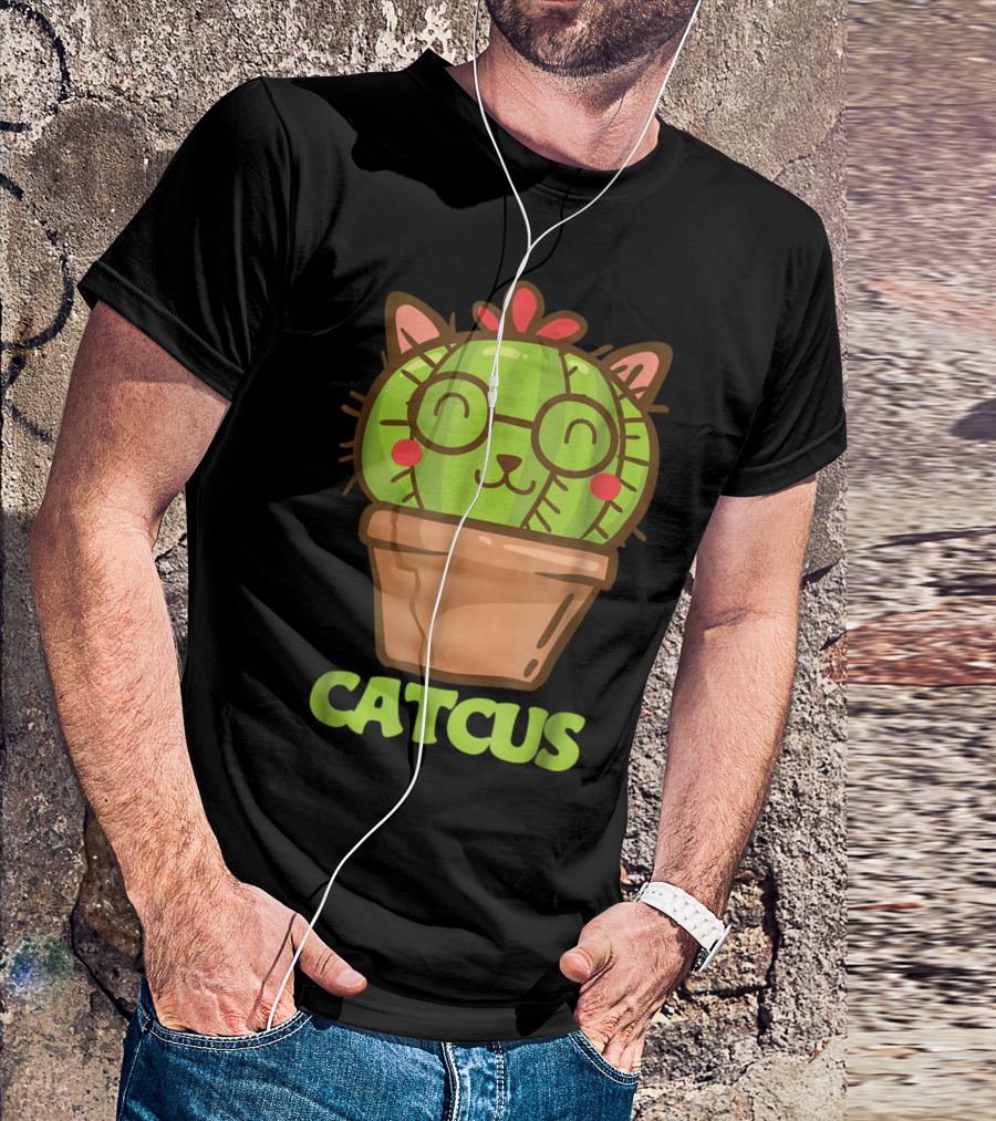 Catcus Cat Cactus Cat Humor Funny Cat Love T-Shirt