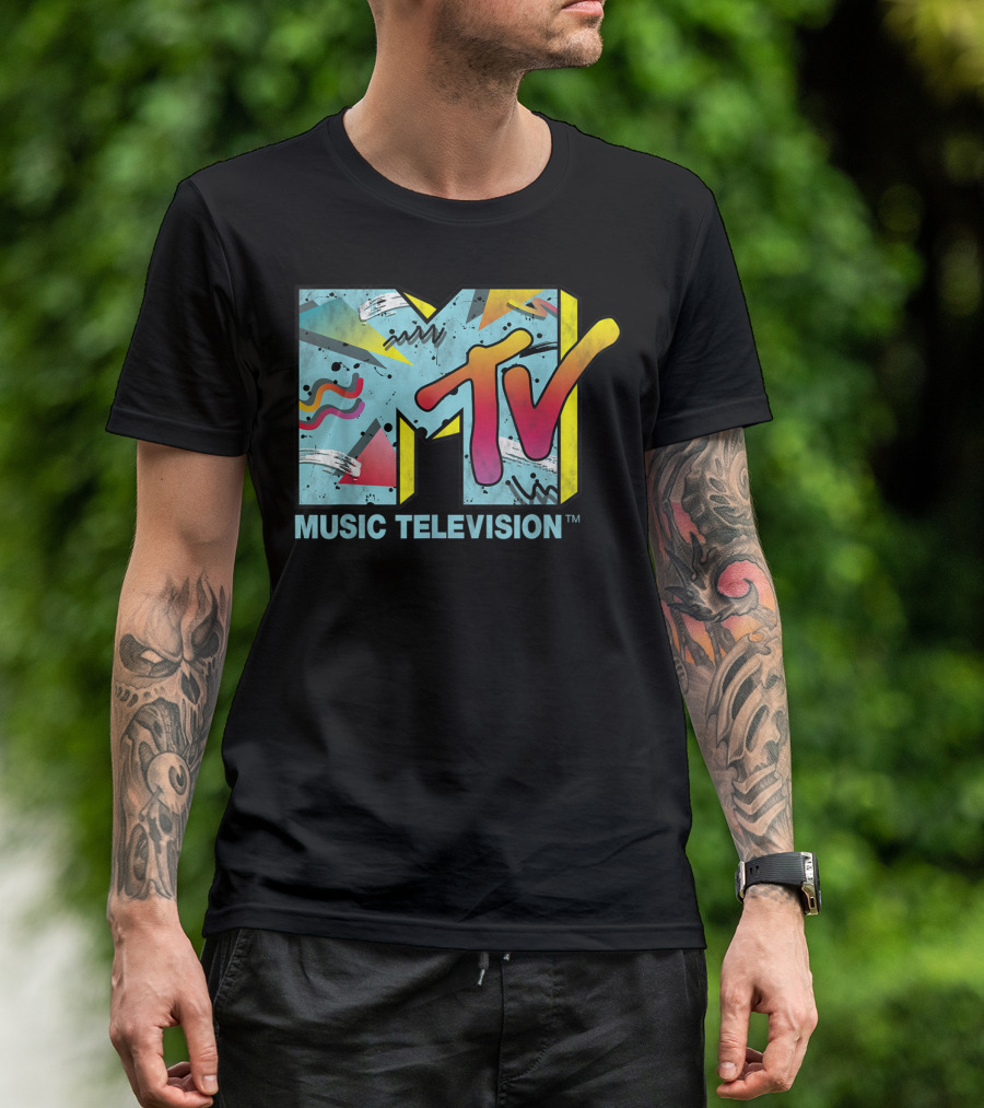 MTV Music Television Vibrant Retro 80s T-Shirt