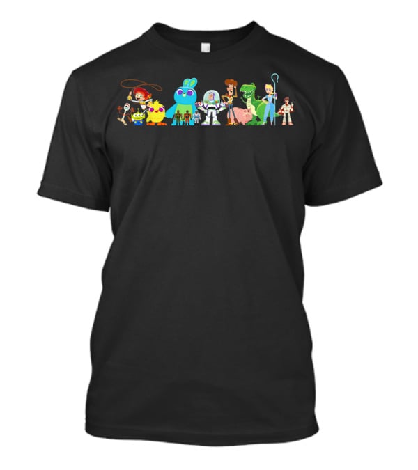 Disney Pixar Toy Story 4 Characters Group Image T-Shirt