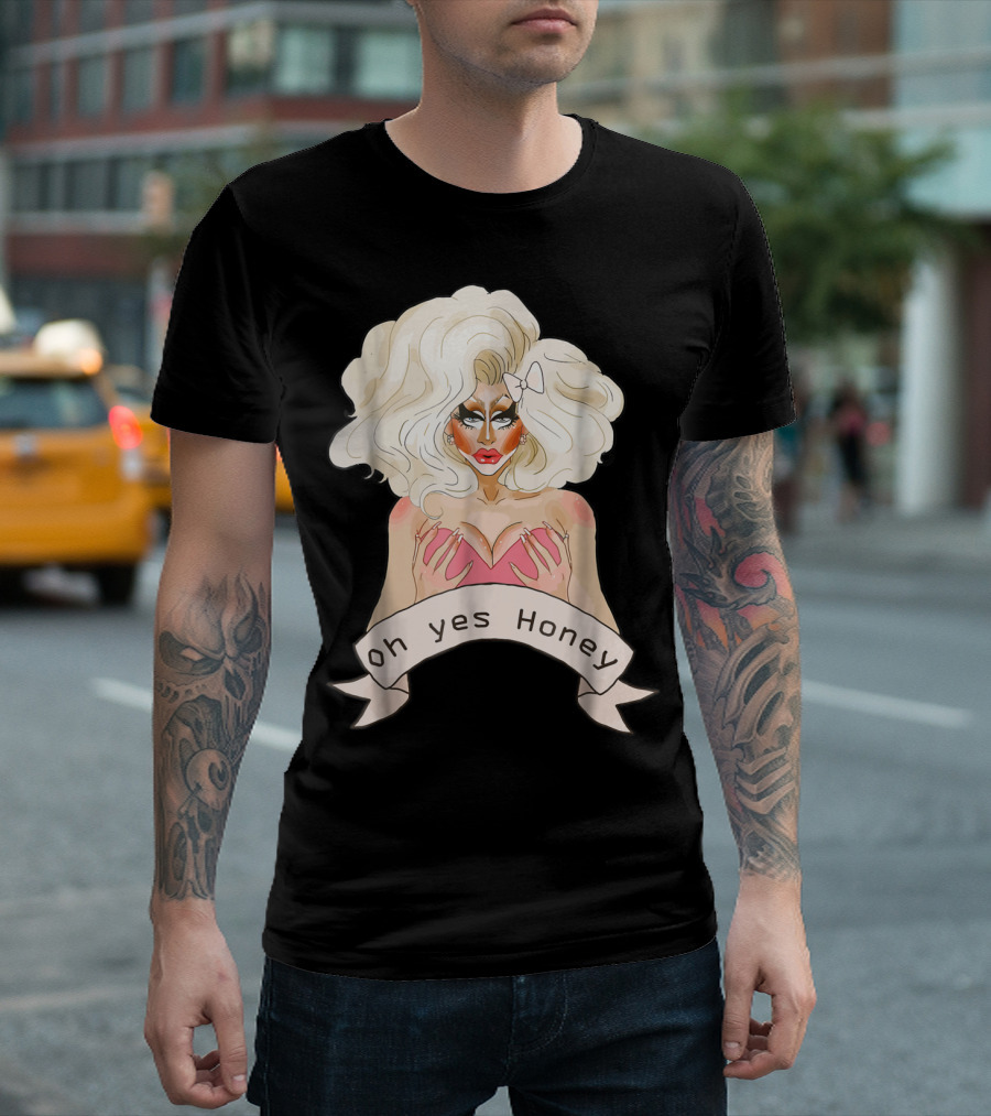 Oh Yes Honey Drag Queen Doll Face T-Shirt