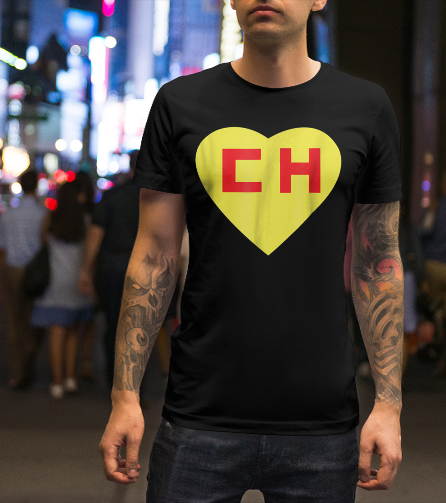 CH Heart El Chapulin Mexican Super Hero Colorado T-Shirt