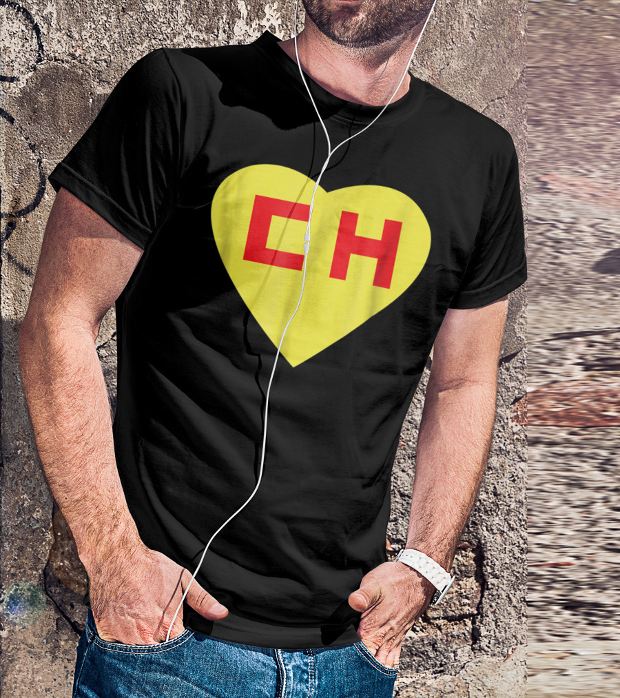 CH Heart El Chapulin Mexican Super Hero Colorado T-Shirt
