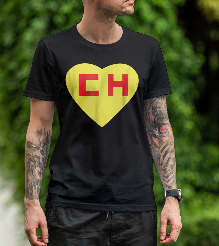 CH Heart El Chapulin Mexican Super Hero Colorado T-Shirt