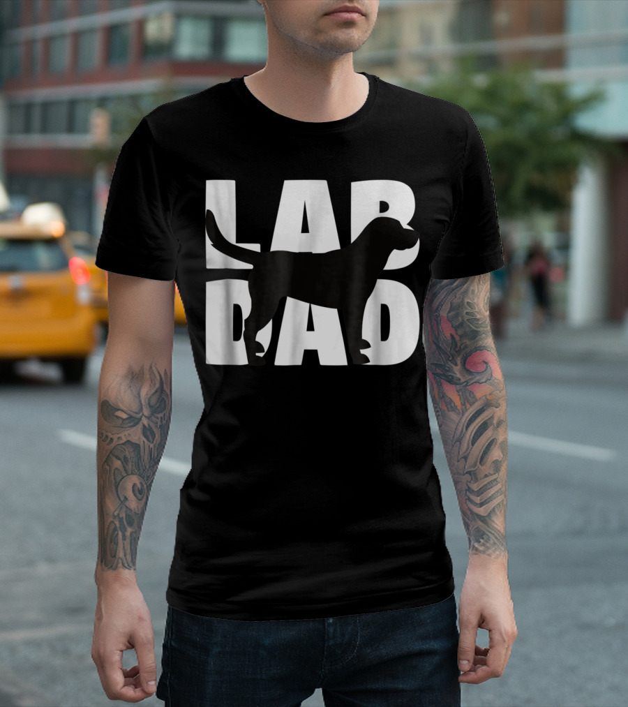 Lab Dad Labrador Retriever Dad Labrad T-Shirt