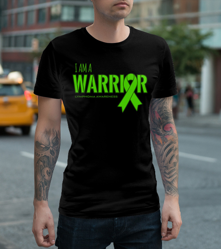 I Am a Warrior Lymphoma Awareness T-Shirt
