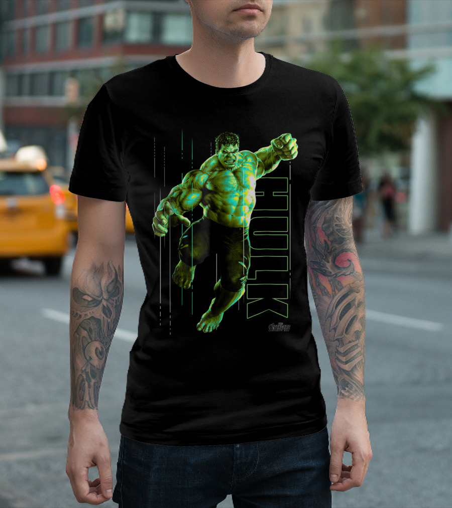 Marvel Avengers Infinity War Hulk Jump Smash T-Shirt