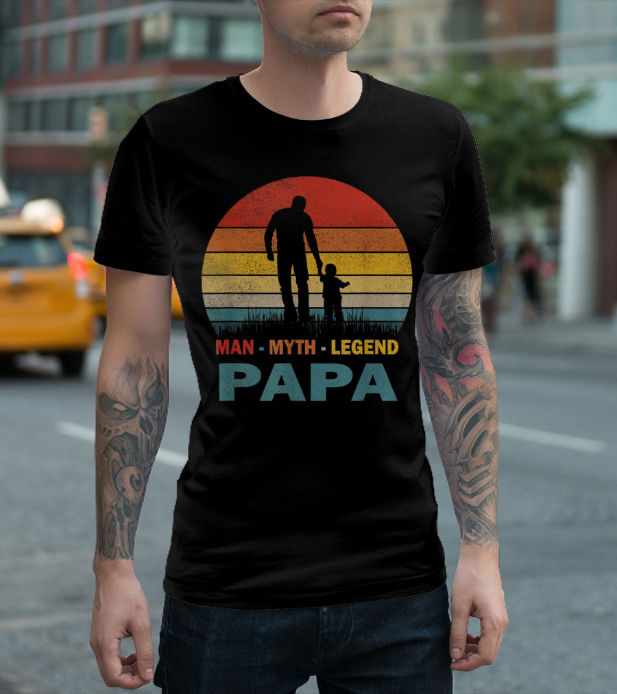 PAPA Man Myth Legend Mens Papa T-Shirt