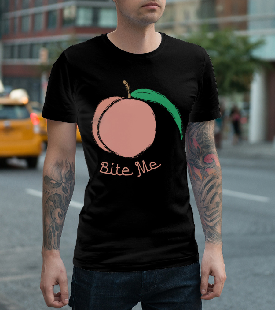 Peach Bite Me T-Shirt