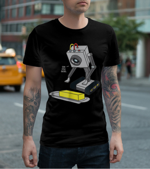 Rick And Morty Pass The Butter Oh My God Robot Scene T-Shirt