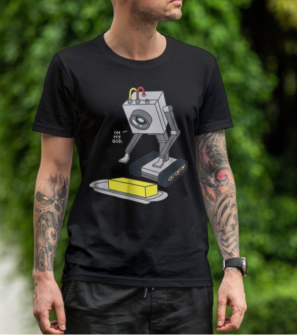 Rick And Morty Pass The Butter Oh My God Robot Scene T-Shirt