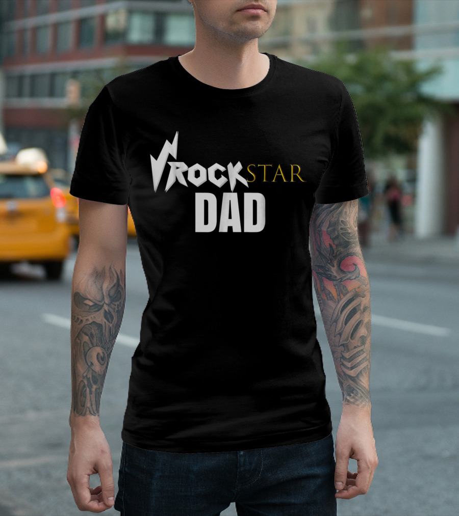 Rockstar Dad Birthday Party T-Shirt