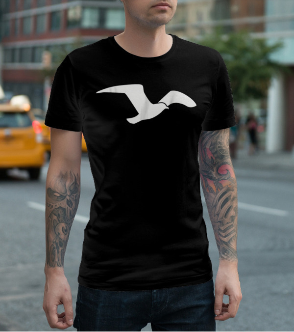 Seagull Silhouette Bird T-Shirt