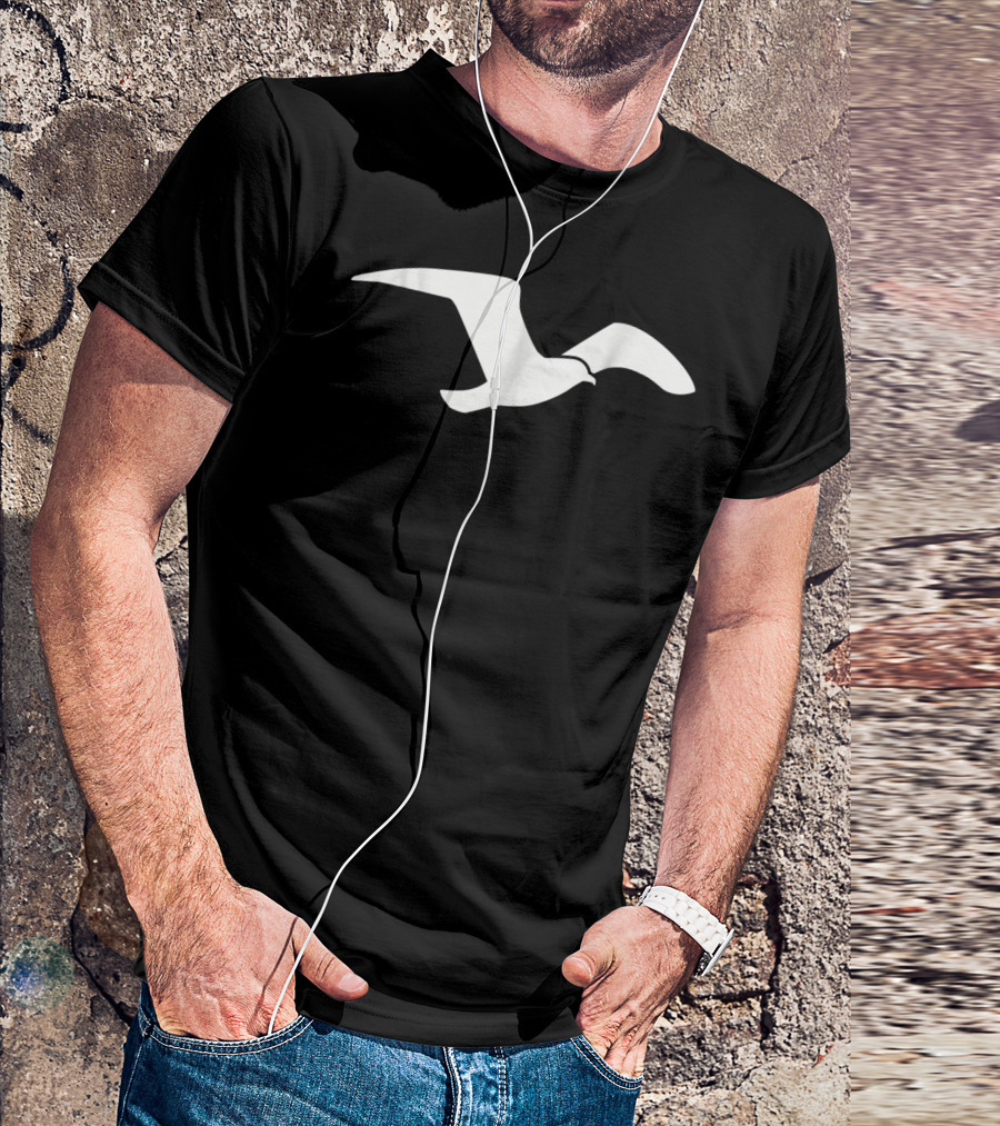 Seagull Silhouette Bird T-Shirt