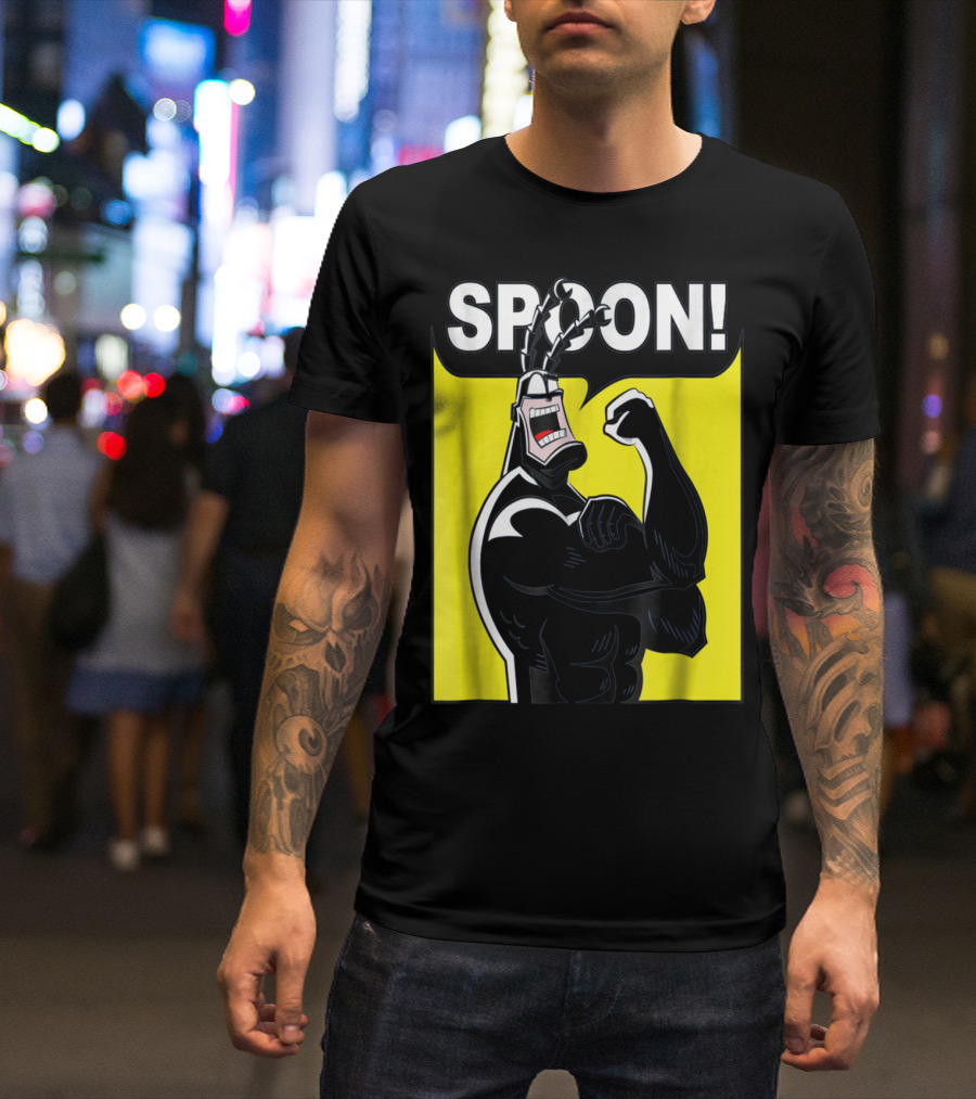 SPOON Tick Character Shouting Classic Comic T-Shirt