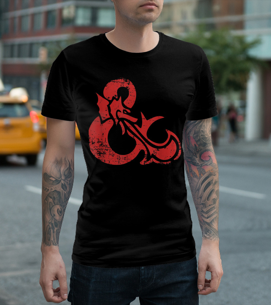 Dungeons And Dragons Red Ampersand Dragon T-Shirt