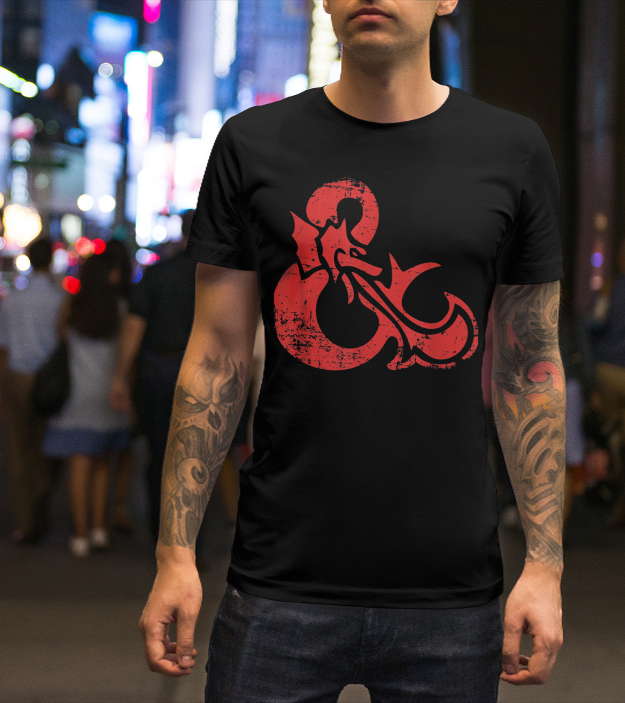 Dungeons And Dragons Red Ampersand Dragon T-Shirt