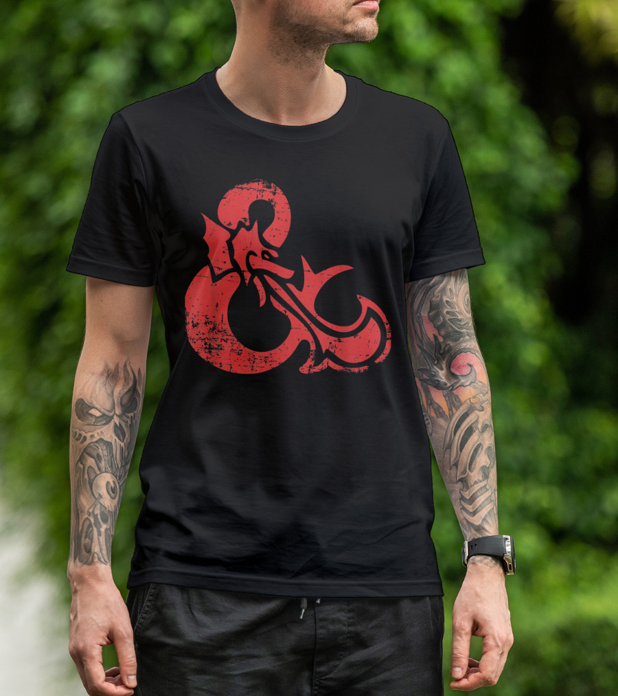 Dungeons And Dragons Red Ampersand Dragon T-Shirt