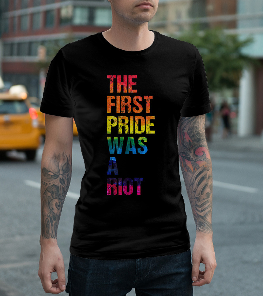 The First Pride Was A Riot 50th Anniversary Parade Rainbow T-Shirt