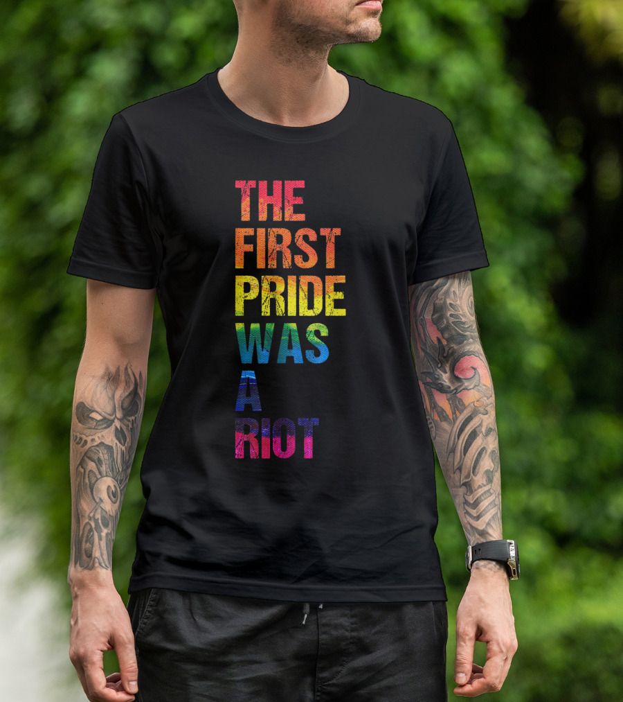 The First Pride Was A Riot 50th Anniversary Parade Rainbow T-Shirt