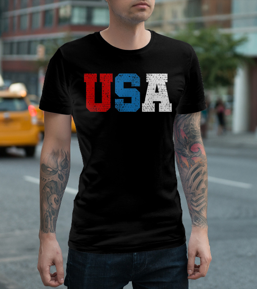 USA Fourth of July America Unite Independence Day T-Shirt