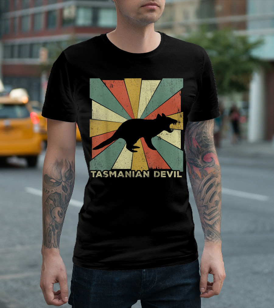 Vintage Tasmanian Devil Lover Style Animal Retro T-Shirt