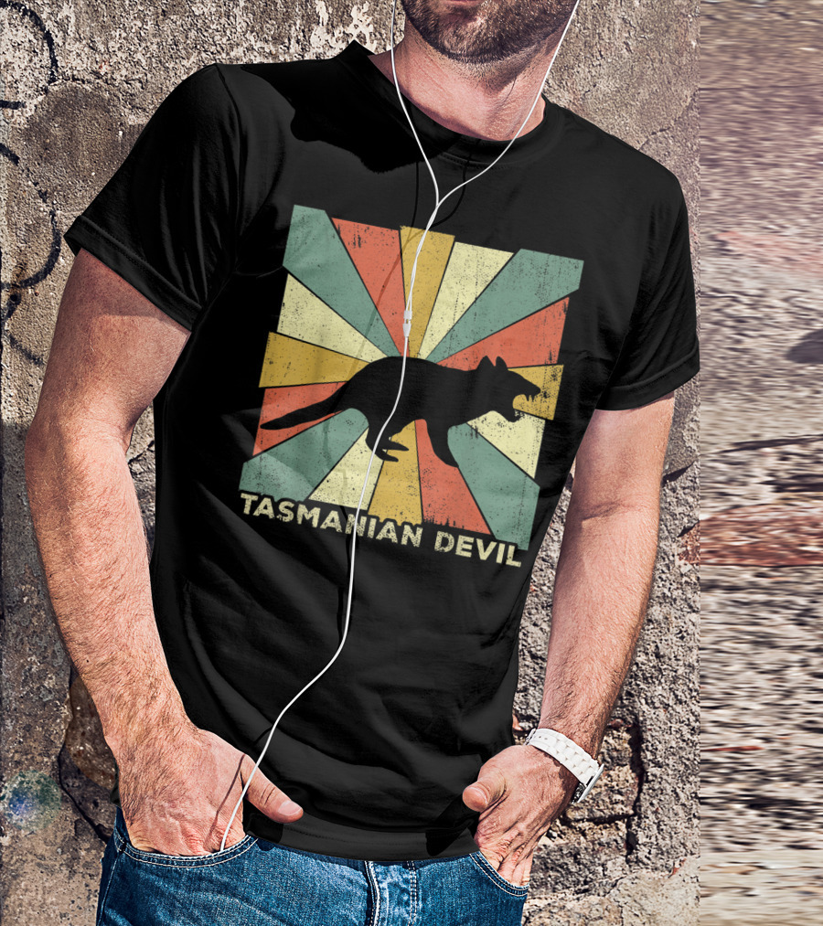 Vintage Tasmanian Devil Lover Style Animal Retro T-Shirt