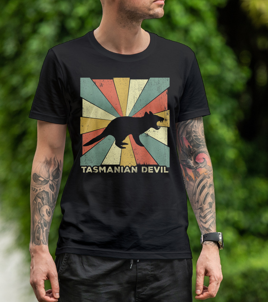 Vintage Tasmanian Devil Lover Style Animal Retro T-Shirt