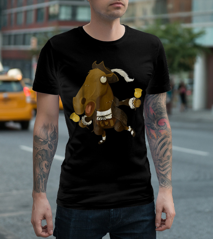 Funny Horse Joke for Horse Lovers Bell-Ringing 18th Century T-Shirt