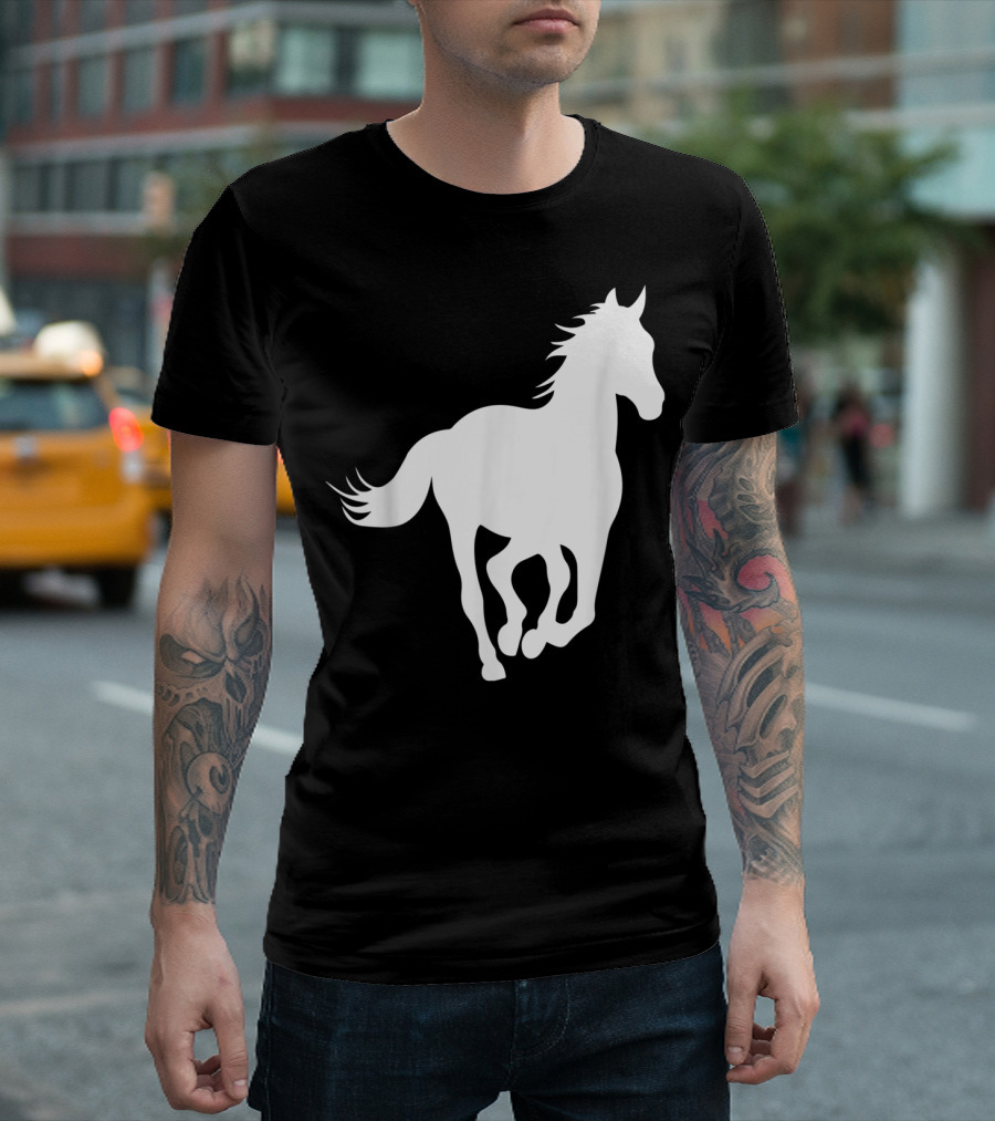 Galloping Horse Silhouette For Horse Owners And Riders T-Shirt
