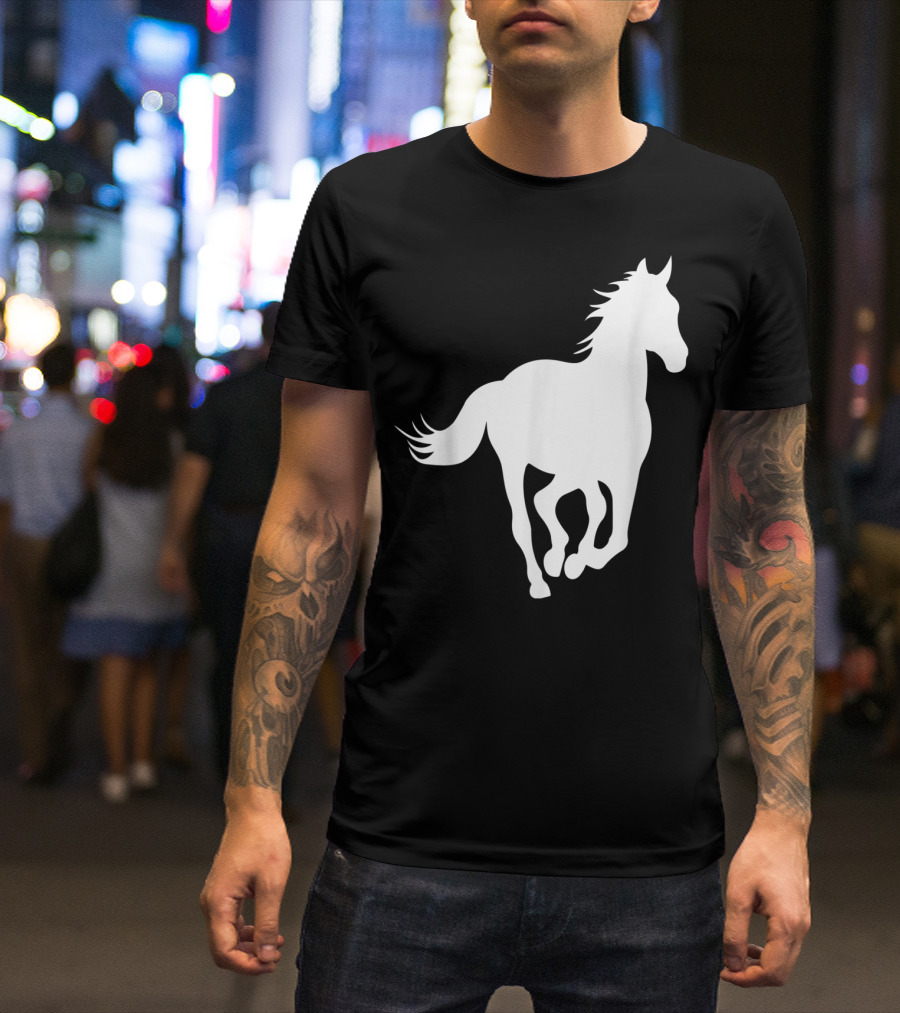Galloping Horse Silhouette For Horse Owners And Riders T-Shirt