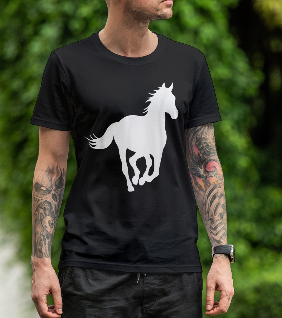 Galloping Horse Silhouette For Horse Owners And Riders T-Shirt