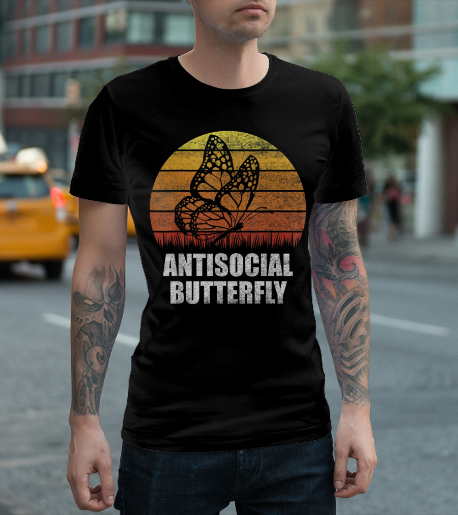 Antisocial Butterfly Classic Vintage Sunset T-Shirt
