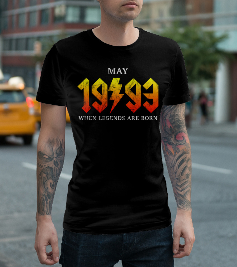 May 1993 When Legends Are Born Classic Rock Legend T-Shirt